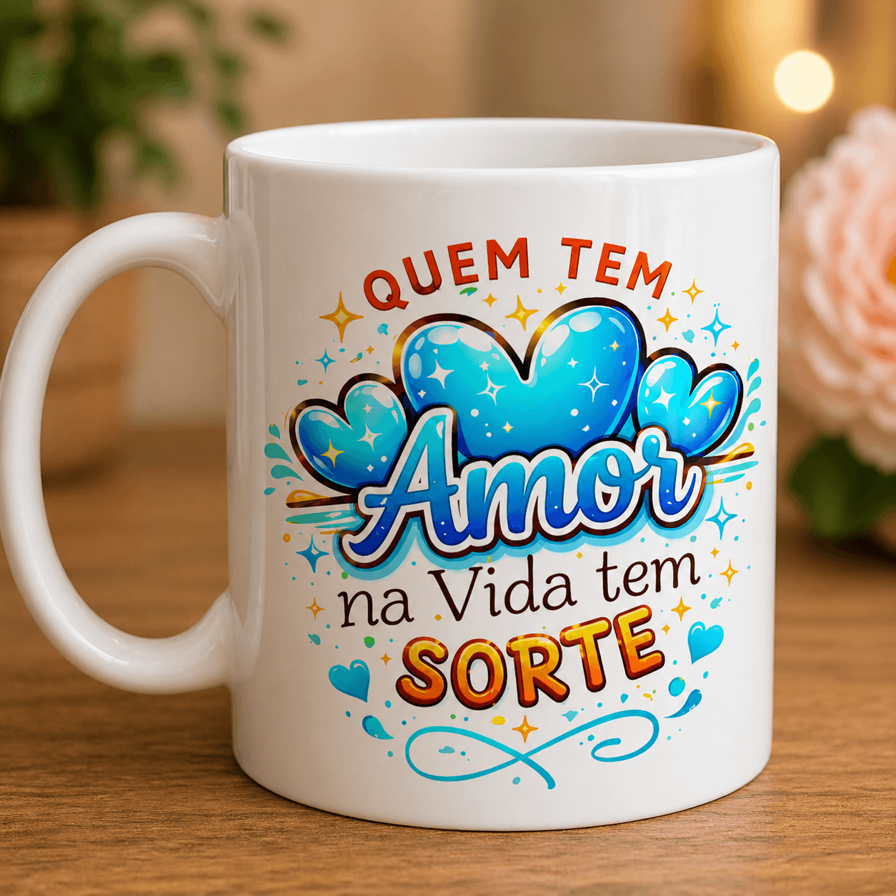 Caneca personalizada com estampa de amor